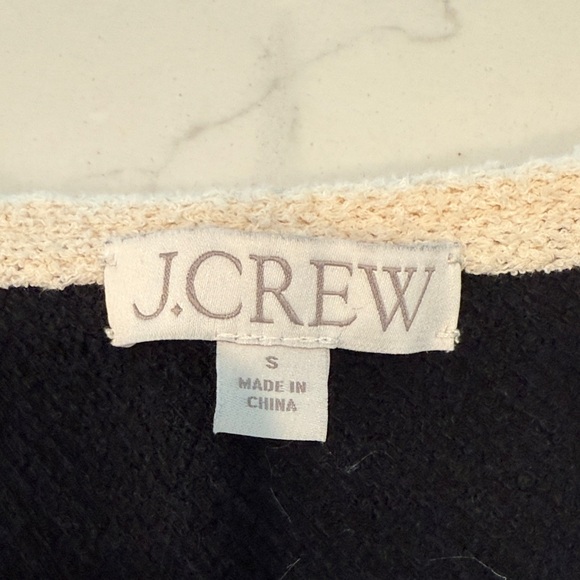 J. Crew Black and Cream Striped Sweater - Picture 3 of 3